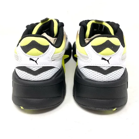 Puma RS-X3 Neo Fade 37337702 White/Fizzy Yellow/Black Size 9.