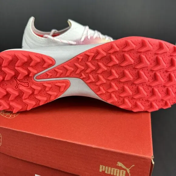 Puma Ultra Ultimate Cage Turf Soccer Mens White Sneakers Athletic Shoes Size 11