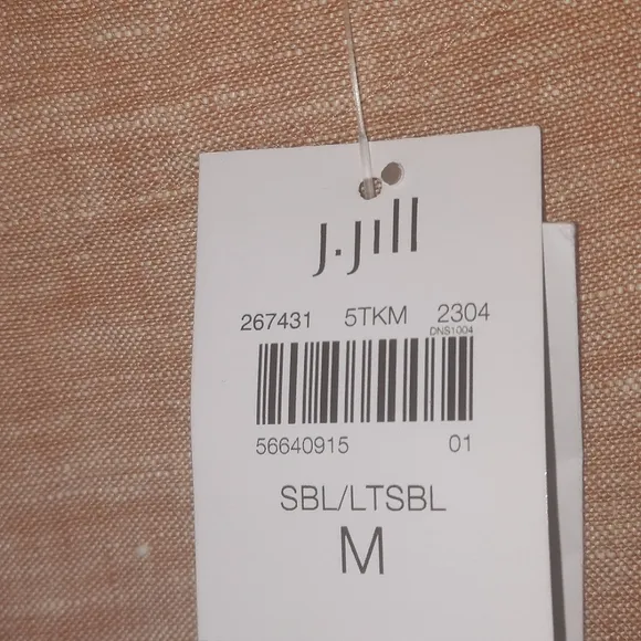 PURE JILL Linen A-Line Maxi Dress Lagenlook Boho Minimal Natural Fiber M 6 8