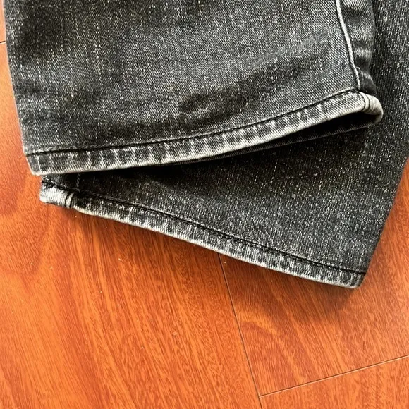 R13 “SKATE”‎ faded whiskered denim black jeans Mens size 34/28