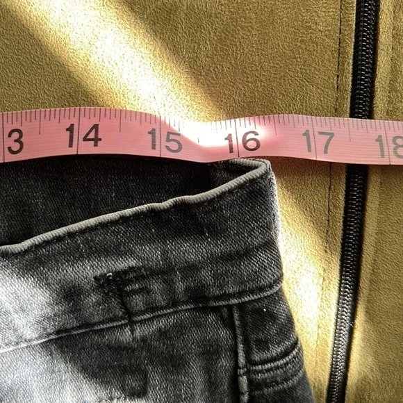 R13 “SKATE”‎ faded whiskered denim black jeans Mens size 34/28