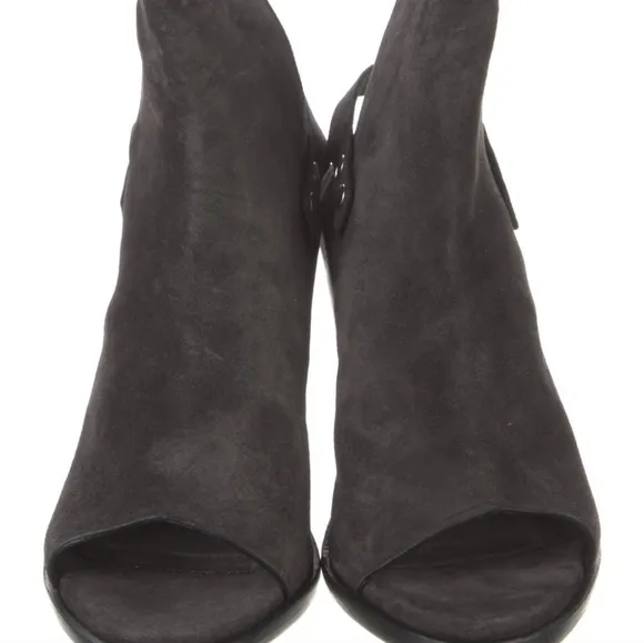 RAG &amp; BONE 39/9 Wyatt Gray Suede Open Toe Sandals Booties