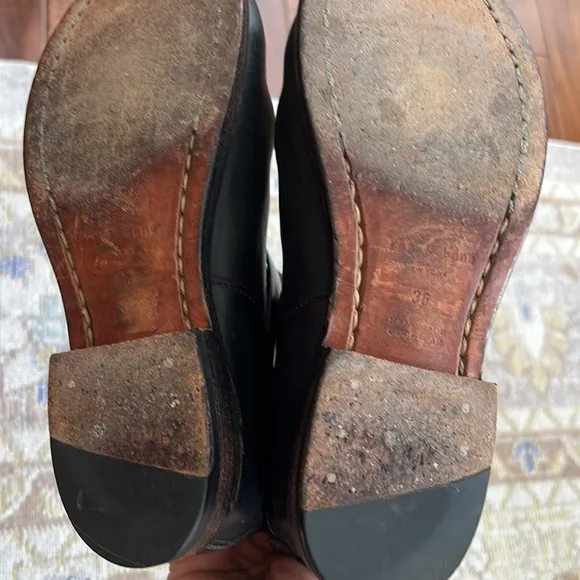 Rag &amp; Bone Black Moto Boot Leather Size 36