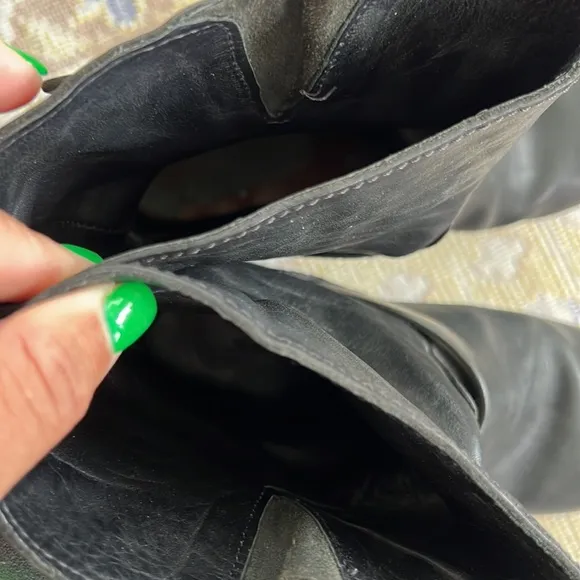 Rag &amp; Bone Black Moto Boot Leather Size 36