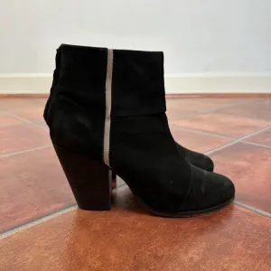Rag &amp; Bone Classic Newbury Boots w/ Stripe Size 10