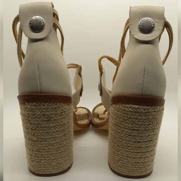 Rag &amp; Bone Eden Leather Lace-Up Block Heel Sandals NIB - 37 / 7