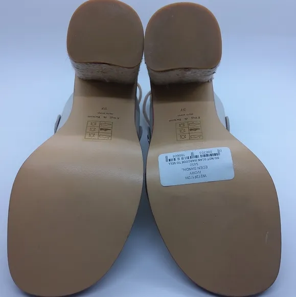 Rag &amp; Bone Eden Leather Lace-Up Block Heel Sandals NIB - 37 / 7