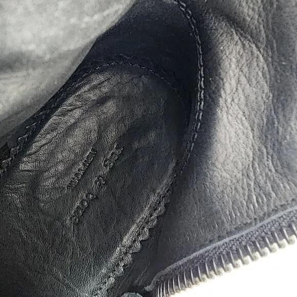Rag &amp; Bone Heeled Bootie Women EU38/US8 Grayson Black Suede Stacked Heel