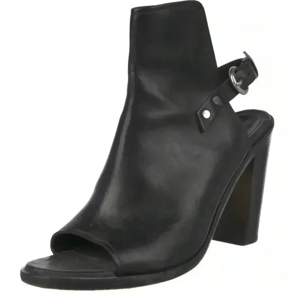 Rag &amp; Bone leather sling back sandals. Buckle closure at ankle size 38.5