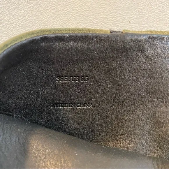 Rag &amp; Bone Size 36.5 (US 6.5) Green Suede Newbury Chunky Heel Ankle Boots Bootie
