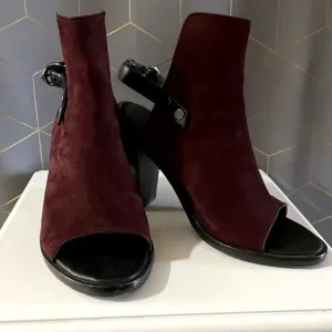 Rag &amp; Bone Suede Wyatt Bootie Open Toe Sandals