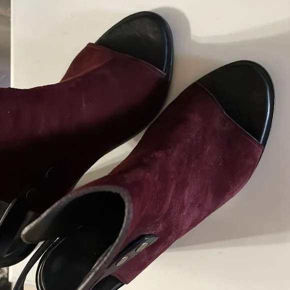 Rag &amp; Bone Suede Wyatt Bootie Open Toe Sandals