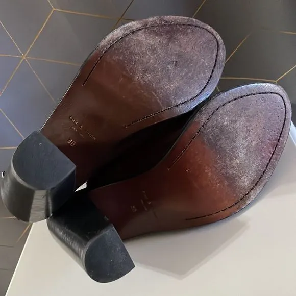 Rag &amp; Bone Suede Wyatt Bootie Open Toe Sandals