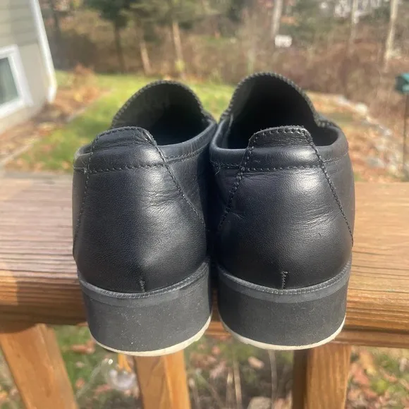 Rag &amp; Bone Tanja Leather Platform Black Loafers - EU Size 36 1/2