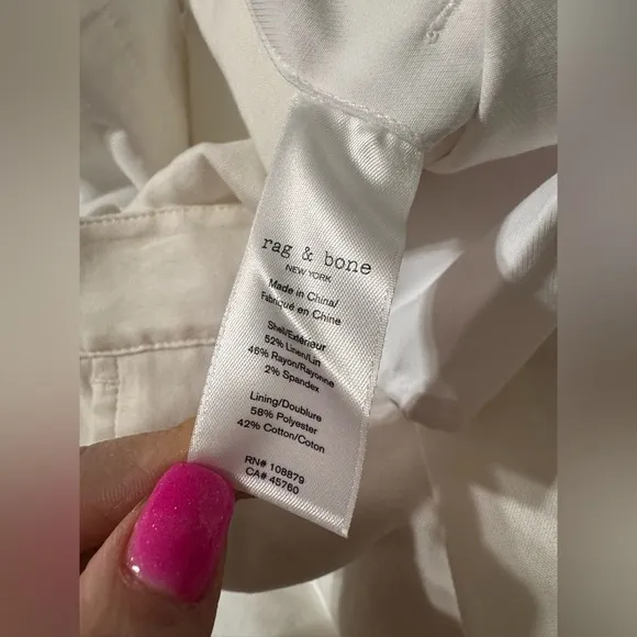 rag &amp; bone Women's Ivy Linen Shorts