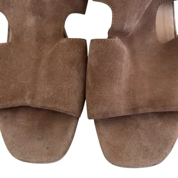 RAG &amp; BONE Women’s Suede Open Toe Matteo Sandal Block Heel B Size 7.5 US 38 EU