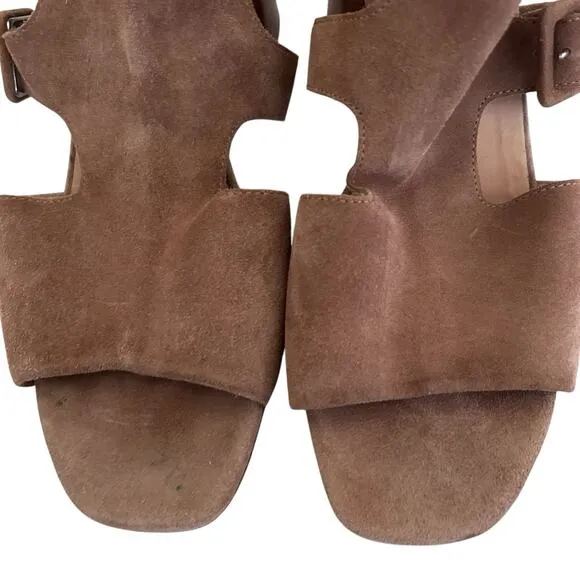 RAG &amp; BONE Women’s Suede Open Toe Matteo Sandal Block Heel B Size 7.5 US 38 EU