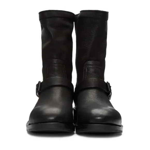 Rag and Bone Black Oliver Moto Boots