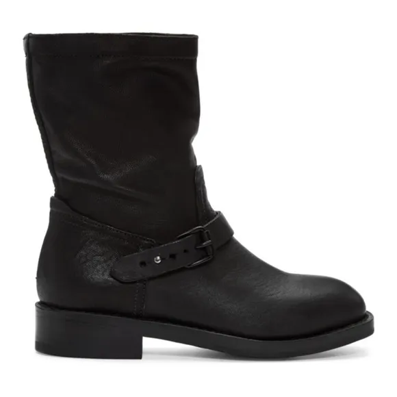 Rag and Bone Black Oliver Moto Boots