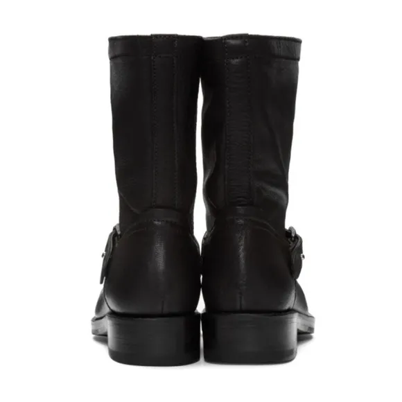 Rag and Bone Black Oliver Moto Boots