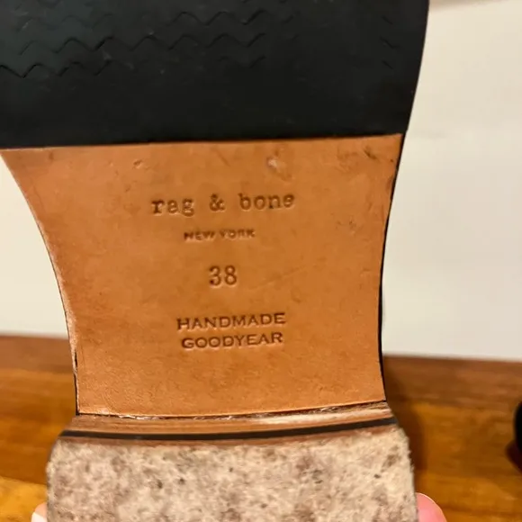 Rag and Bone Black Oliver Moto Boots