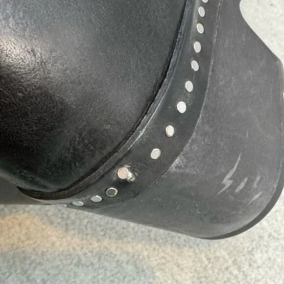 RAG AND BONE Boots Nelson Clog Black Leather Shearling 7.5