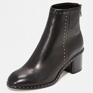 RAG &amp; BONE Willow Black Stud Leather Chelsea Boots