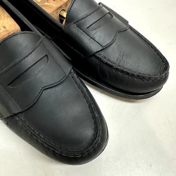 Rancourt &amp; Co / Ansewn x Polo Country Ralph Lauren Black Penny Loafers USA 11.5