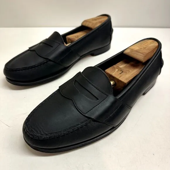 Rancourt &amp; Co / Ansewn x Polo Country Ralph Lauren Black Penny Loafers USA 11.5