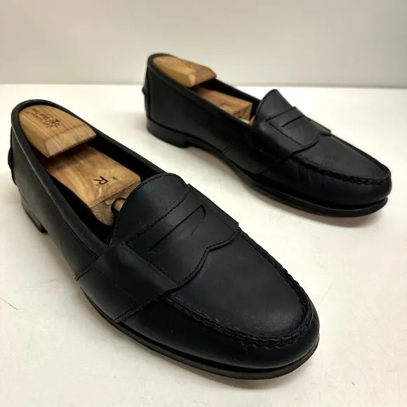 Rancourt &amp; Co / Ansewn x Polo Country Ralph Lauren Black Penny Loafers USA 11.5