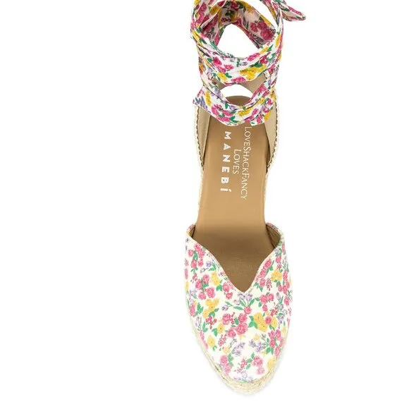 RARE! LoveShackFancy Platform Espadrilles - Fruity Punch