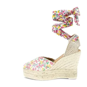 RARE! LoveShackFancy Platform Espadrilles - Fruity Punch