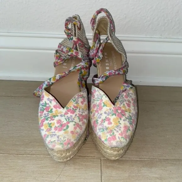 RARE! LoveShackFancy Platform Espadrilles - Fruity Punch