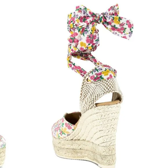 RARE! LoveShackFancy Platform Espadrilles - Fruity Punch