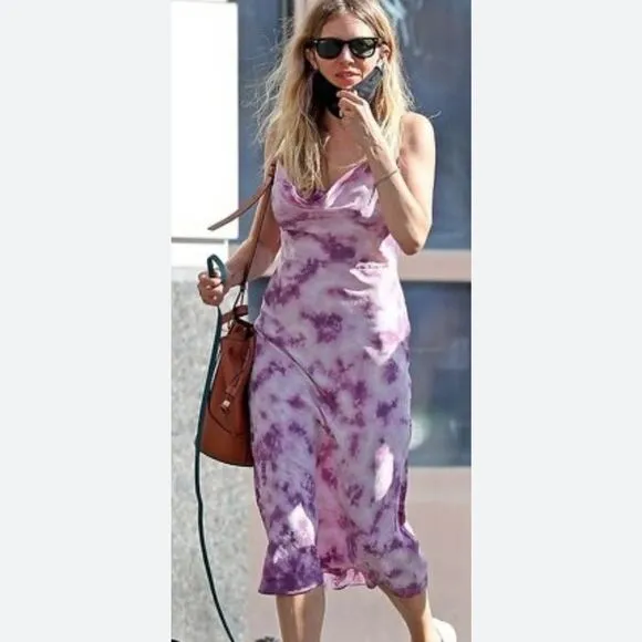 Realisation Par Silk Tie Dye Dress
