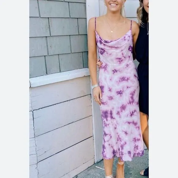 Realisation Par Silk Tie Dye Dress