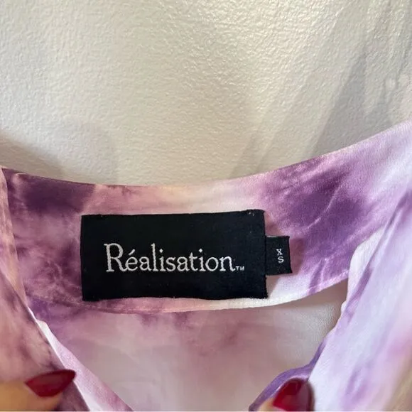 Realisation Par Silk Tie Dye Dress
