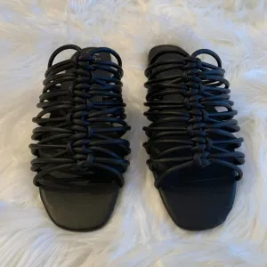 REBECCA Minkoff Maelynn Slides Black Size 7