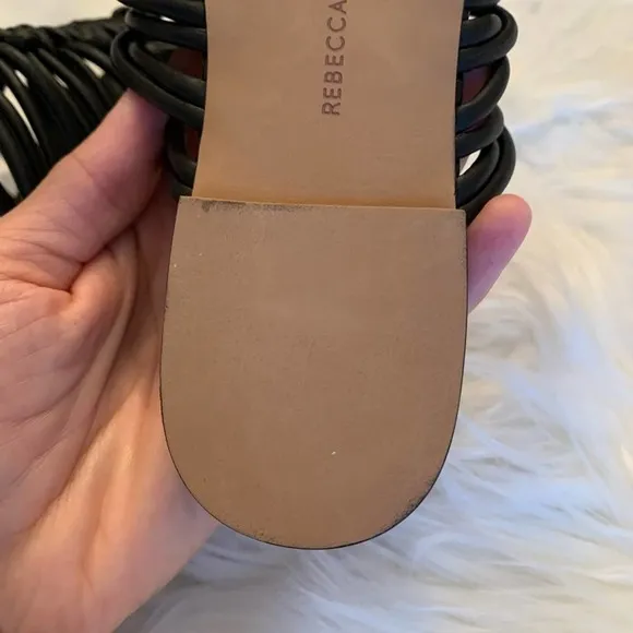 REBECCA Minkoff Maelynn Slides Black Size 7