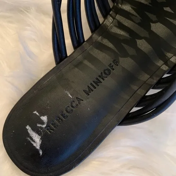 REBECCA Minkoff Maelynn Slides Black Size 7