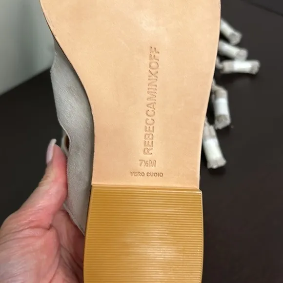 Rebecca Minkoff Suede Leather Tassel Gladiator Tall Sandals Sz 7.5 NEW