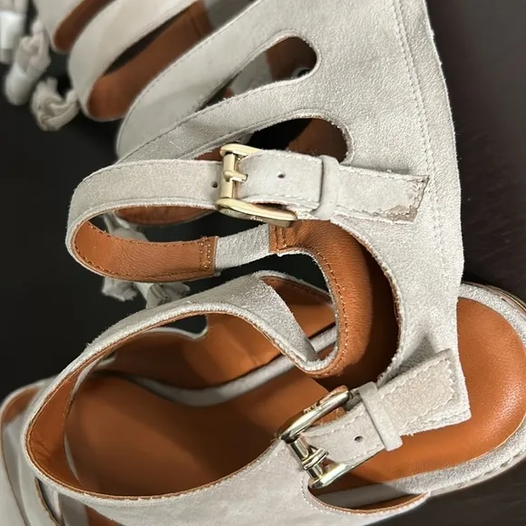 Rebecca Minkoff Suede Leather Tassel Gladiator Tall Sandals Sz 7.5 NEW
