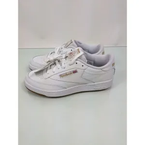 Reebok Club C 85 Men's Size 9 Athletic Sneaker Tennis White/Gold Shoe Trainers‎