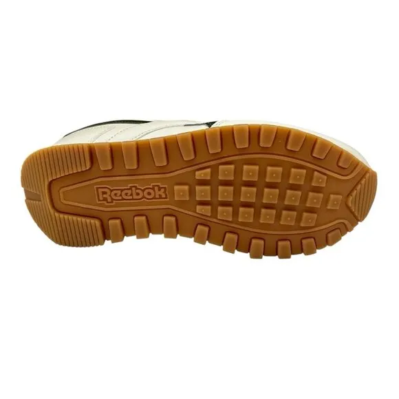 Reebok Harman Women’s Classic Style Sneakers 8 White- Chalk-Green Cushioned