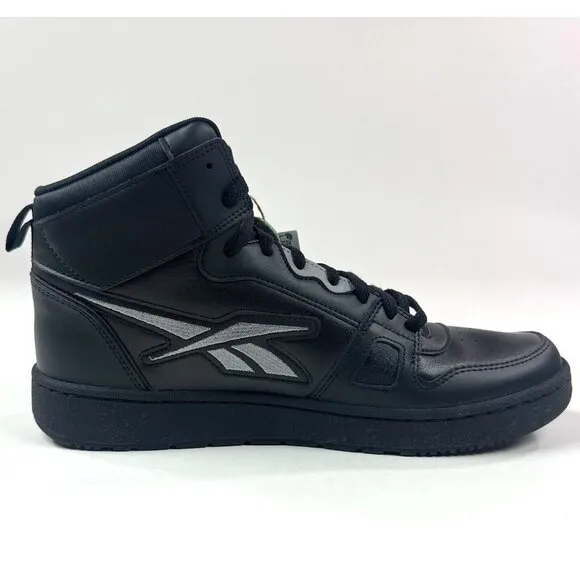 Reebok Resonator Mid Mens 12 White Black Silver Basketball Shoes Sneakers GZ2713