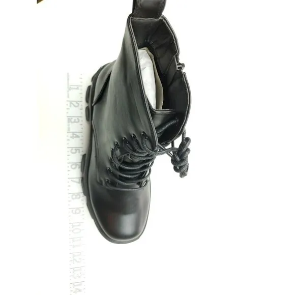 Retro Things Just Got Cleated Platform Chunky Boots Size US 6 EU 39
