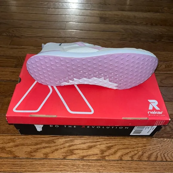 Rieker Revolution Nicolina Performance Sneakers Cream &amp; Lavender Women’s Size 10