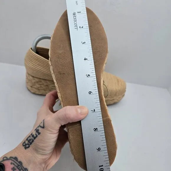Robert Clergerie | tan raffia boho espadrilles platform oxford shoes | WMS 9