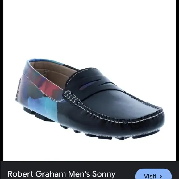 Robert Graham NWT Sonny driving loafers. Size 10. Magnificent pair of shoes