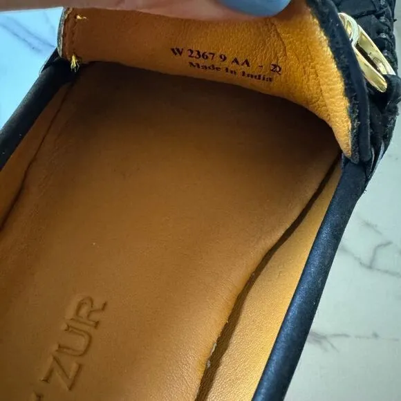 Robert Zur driving loafers perlata black